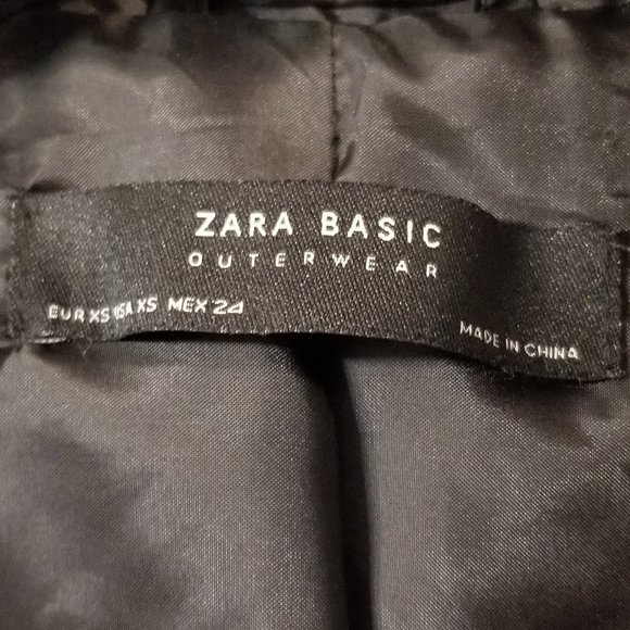Zara coat with faux fur hood - XS NWOT - Picture 7 of 8